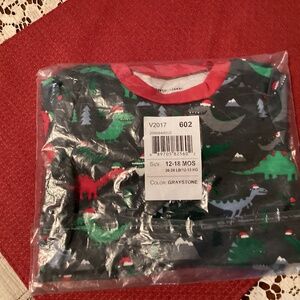Dinosaur Christmas Pjs size 12-18 months New In Packaging